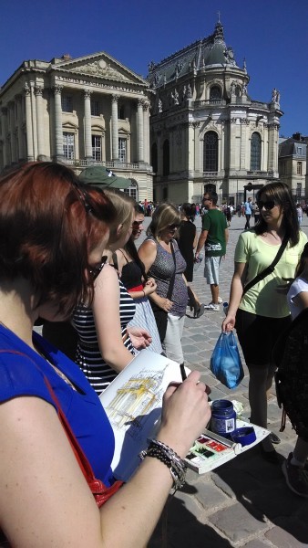 Sketching Palace of Versailles