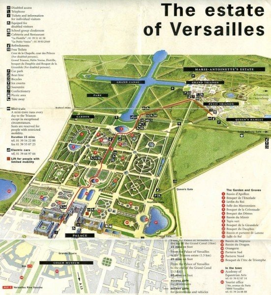 Map of Versailles