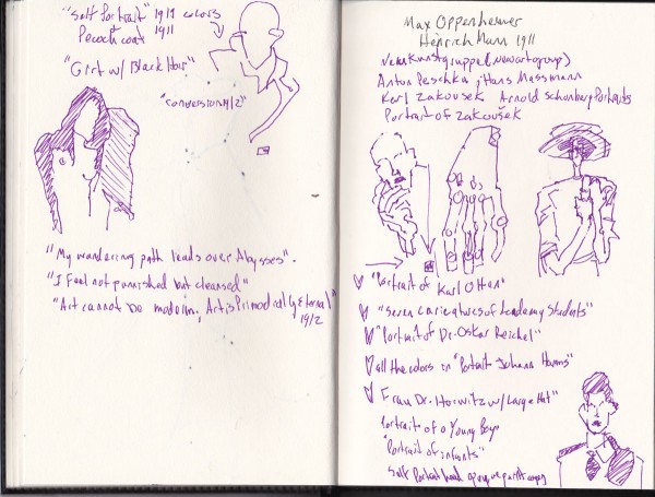Egon Schiele Portraits notes