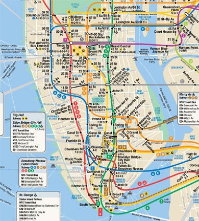 NYC Subway map