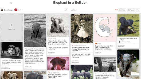 Pinterest - Elephant in a Bell Jar