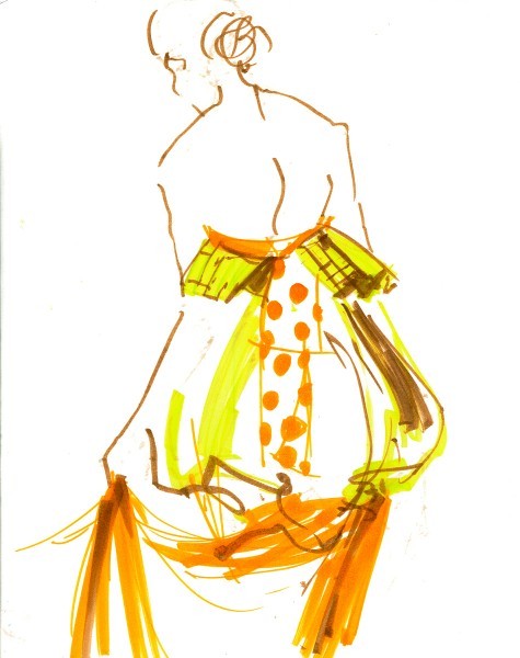 Fashion Marker Sketch 8