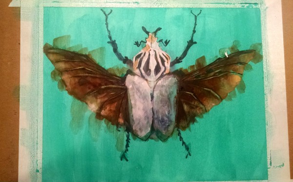 Goliath Beetle Painting 2
