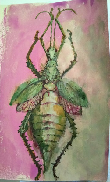 Leaf Bug Painting 5