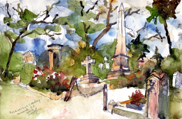 Bonaventure Cemetery Painting Savannah, GA