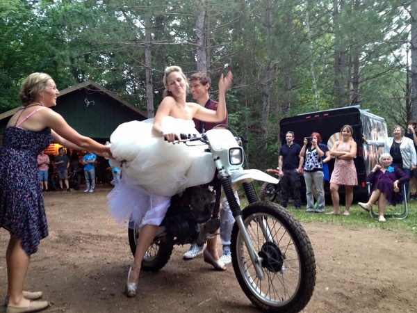 dirt bike wedding ideas