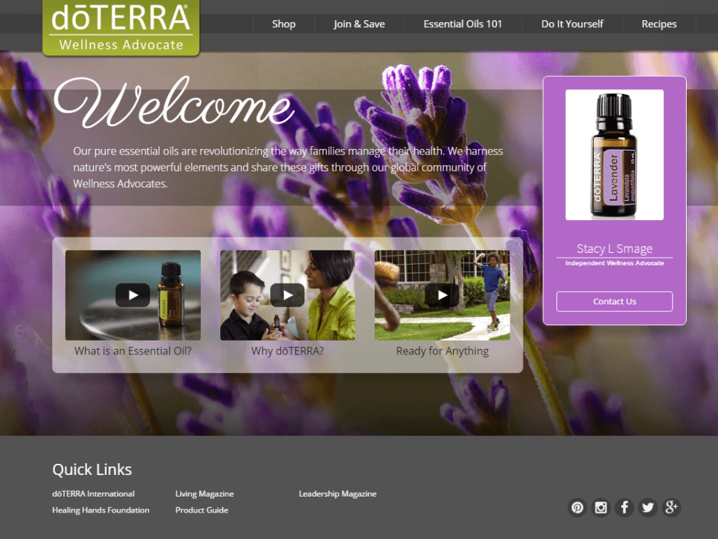 Stacy Smage Doterra Essential Oils