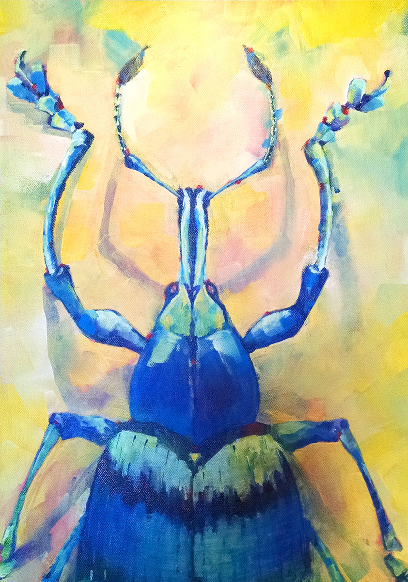 Blue Weevil Painting Color Inspiration Garrott Desins