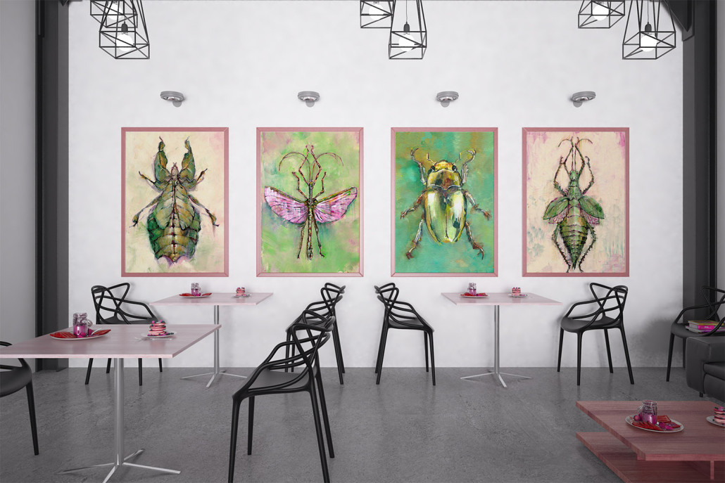 Cafe Insects Interior Decor Garrott Designs