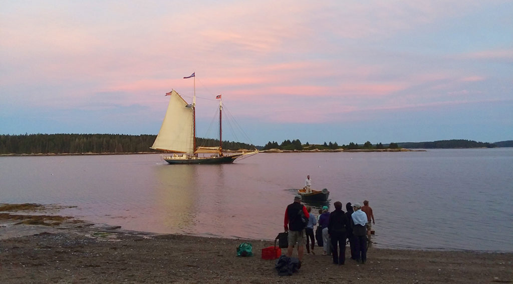 Scooner Stephen Taber Rockland Maine Sunset