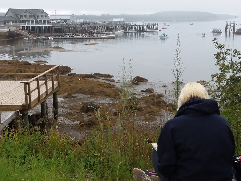 Stonington Fishing Village Painting Spot