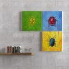 Home decor buy art original paintings of insects Psyllobora Vigintiduopunctata "Lemon Lime Beetle"