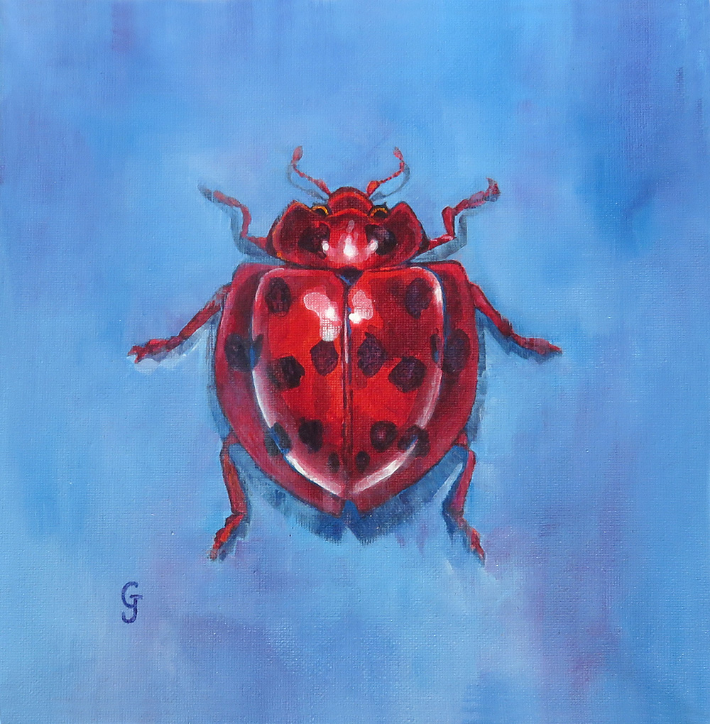 Lady Beetle insect art painting collection home decor